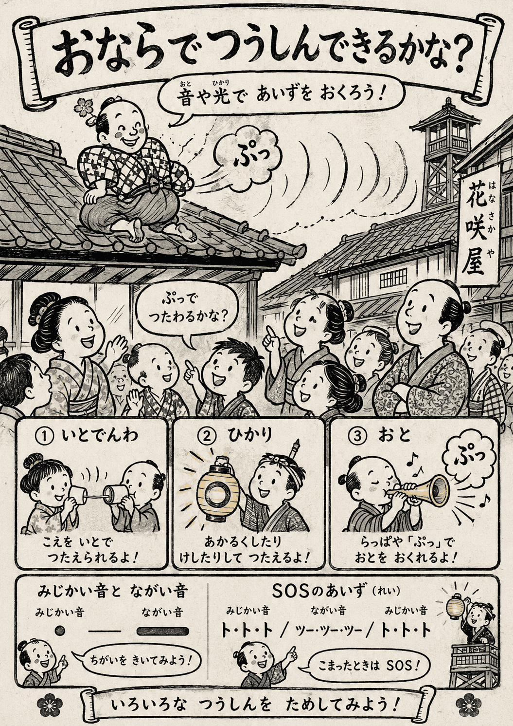 おならでつうしんできるかな？
